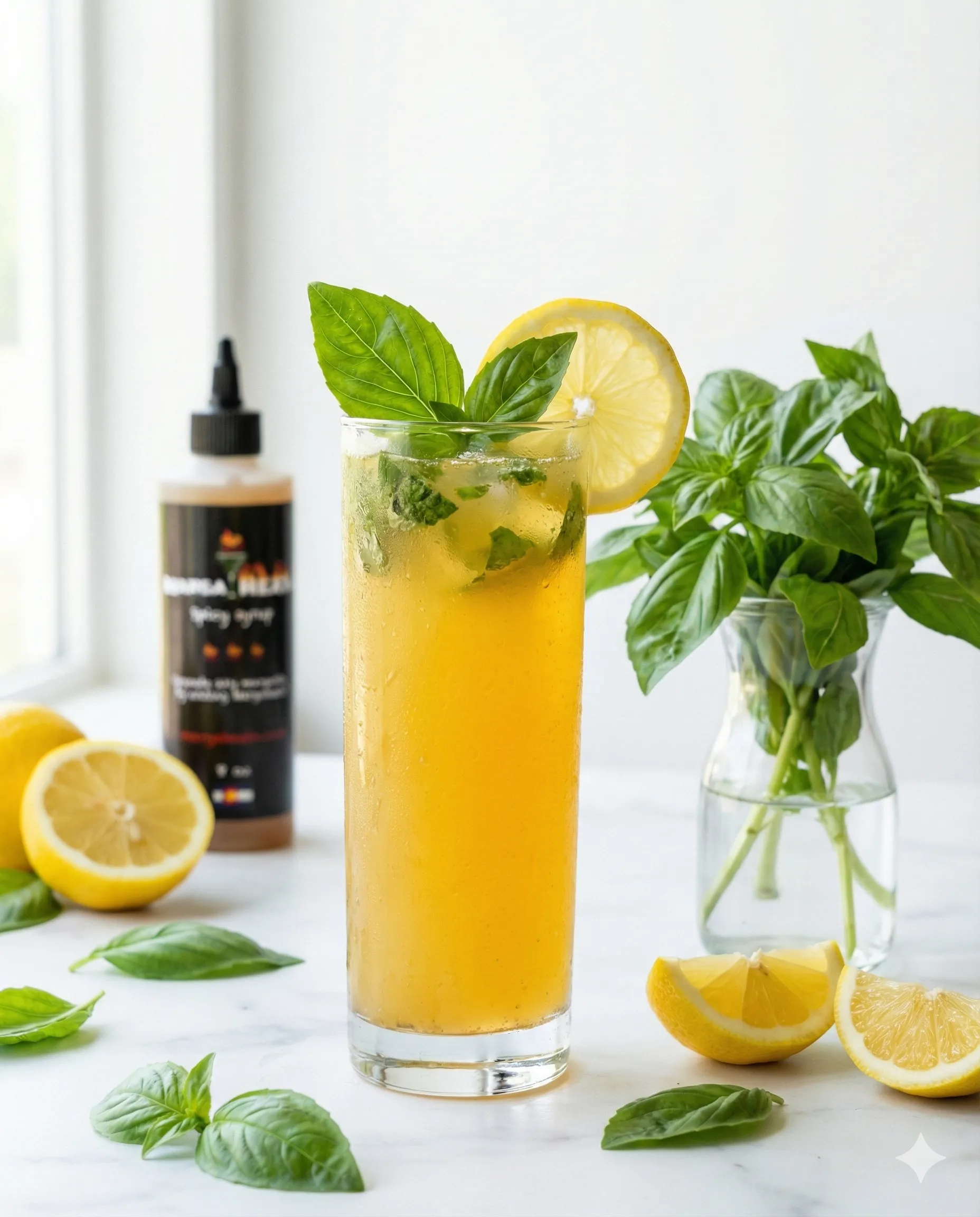Spicy Basil Lemonade